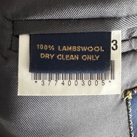 Brooks Brothers Vintage Herringbone Wool Blazer Cocktail Work Black White 44L - Picture 6 of 8